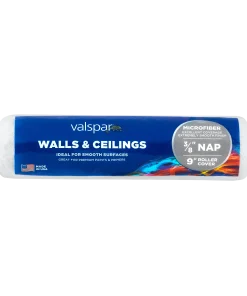 Valspar 9-in x 3/8-in Walls and Ceilings Microfiber Roller Cover