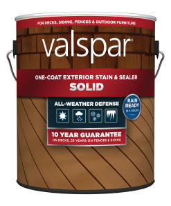 Valspar One-Coat Solid Stain & Sealer